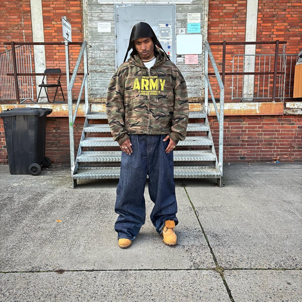 US ARMY CAMO ZIP HOODIE