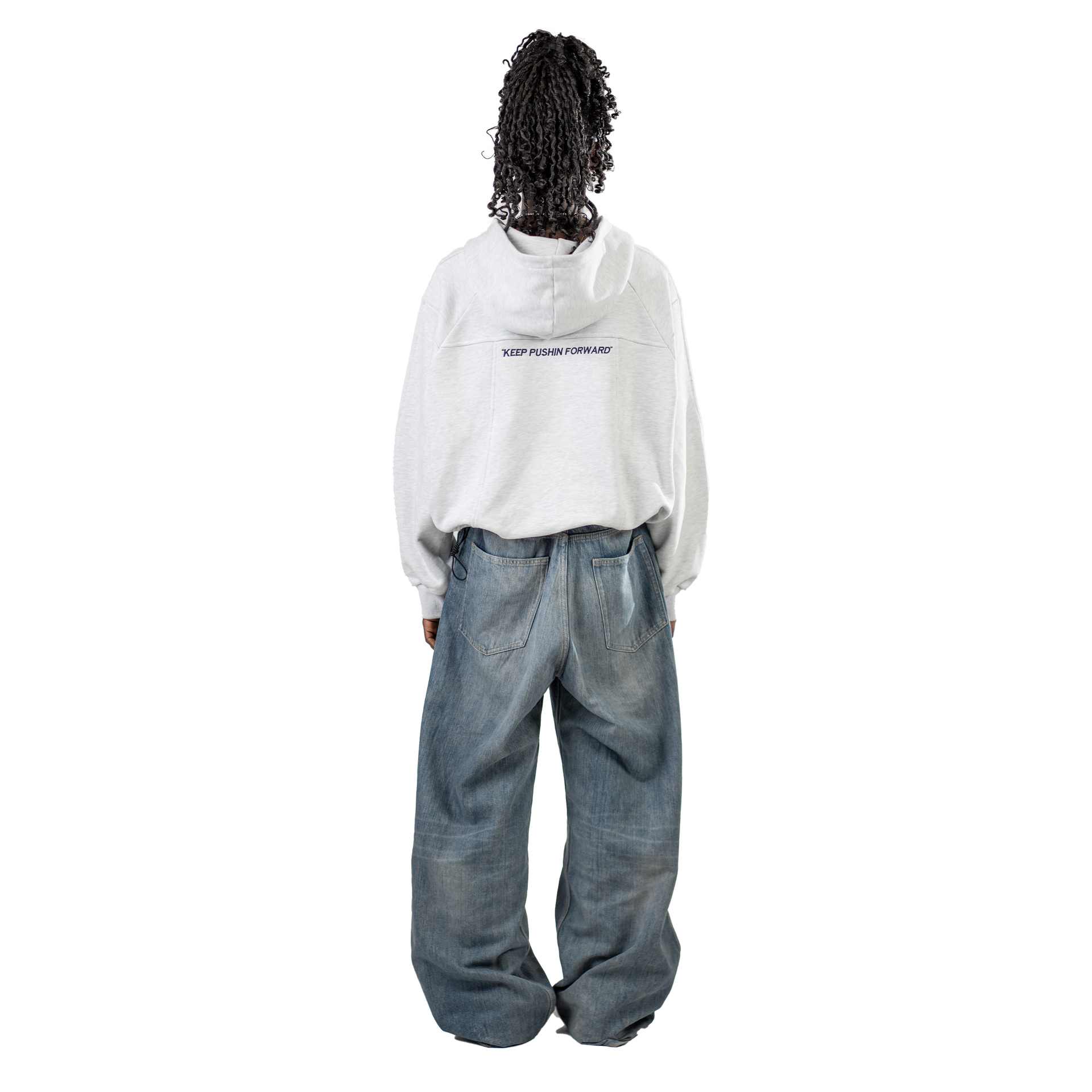 BLUE INITIALS ZIPPER